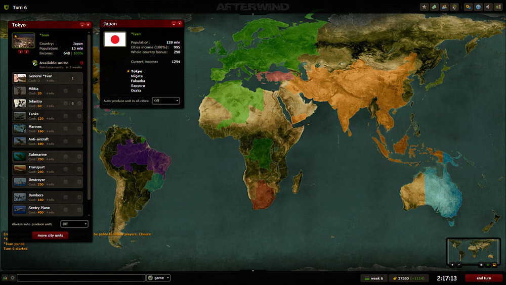 AtWar Free Strategy War Games Play Multiplayer Risk Online